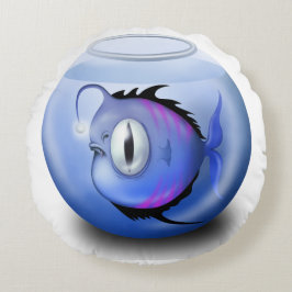 Almofada Redonda Galinha-do-mar-do-mar