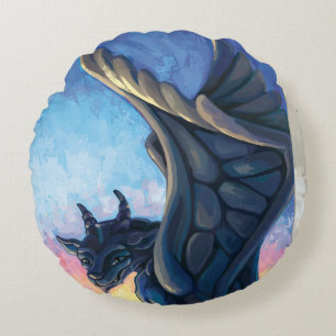 Almofada Redonda Gargoyle Guardian