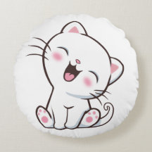 Gatinho Fofo em Branco