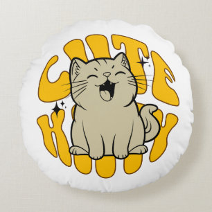 Almofada Redonda GATINHO FOFO Pequeno, 3,2 cm (1,25")