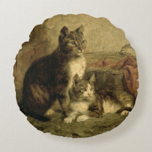 Almofada Redonda Gatos, 1883
