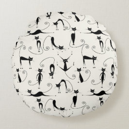 Almofada Redonda Gatos Brancos Brancos Brancos Brancos