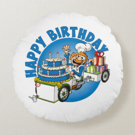 Almofada Redonda Gelukkige verjaardag