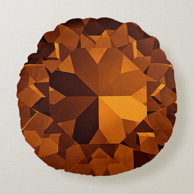 Almofada Redonda Gem Design (Frente)