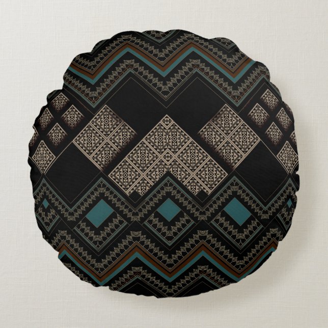 Almofada Redonda Geometric Pattern  (Frente)