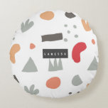 Almofada Redonda Geométrico,abstrato,mínimo,moderno,pastel Round P<br><div class="desc">Geométrico, abstrato, mínimo, moderno, pastel</div>