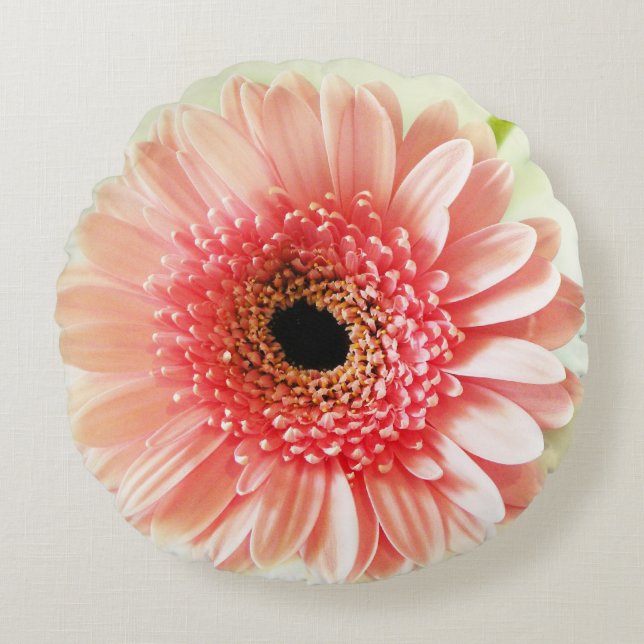 Almofada Redonda Gerbera Daisy (Frente)