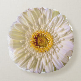 Almofada Redonda Gerbera White