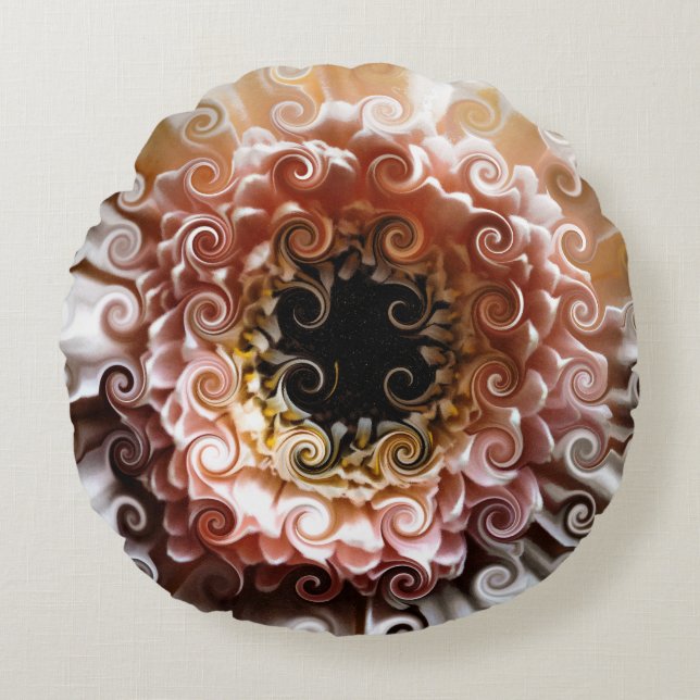 ALMOFADA REDONDA GERBERAS (Frente)