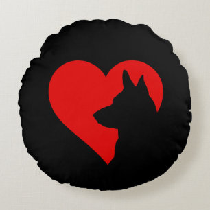Almofada Redonda German shepherd