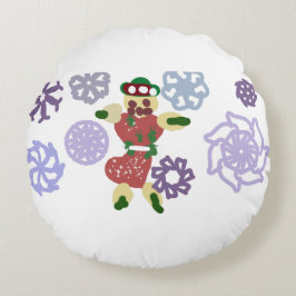 Almofada Redonda Gingerbread dance