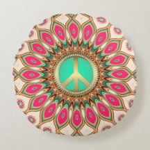 Girassol do Amor & Paz Hippie Psicodélico