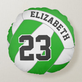 Almofada Redonda Girls voleibol QUALQUER cor com seu nome