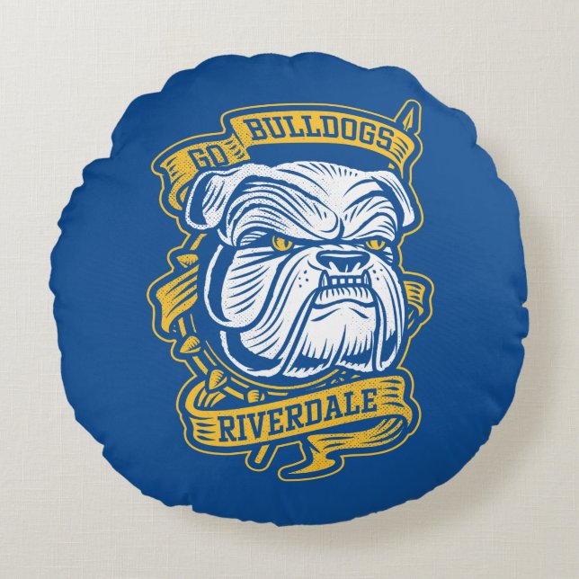 Almofada Redonda Go Bulls - Riverdale Mascot Banner (Frente)