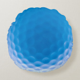 Almofada Redonda Golf Ball Texures Azul Ártico
