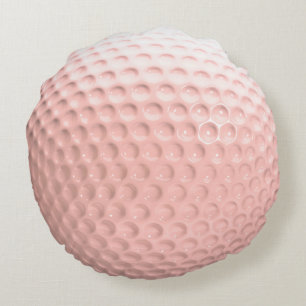 Almofada Redonda Golfe das Damas de Bola Rosa