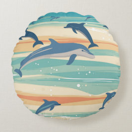 Almofada Redonda Golfinhos