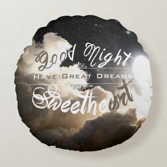 Almofada Redonda GoodNight Collection - Travesseiro (Frente)