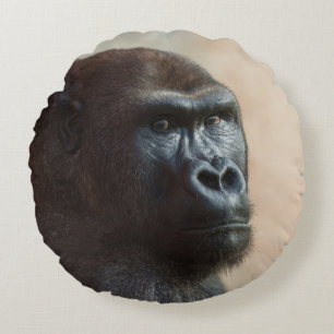 Almofada Redonda Gorilla Lope Close-up