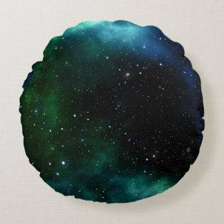 Almofada Redonda Gradiente de Galáxia de Estrelas