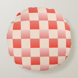 Almofada Redonda Gradiente de Pêssego Coral Verificado