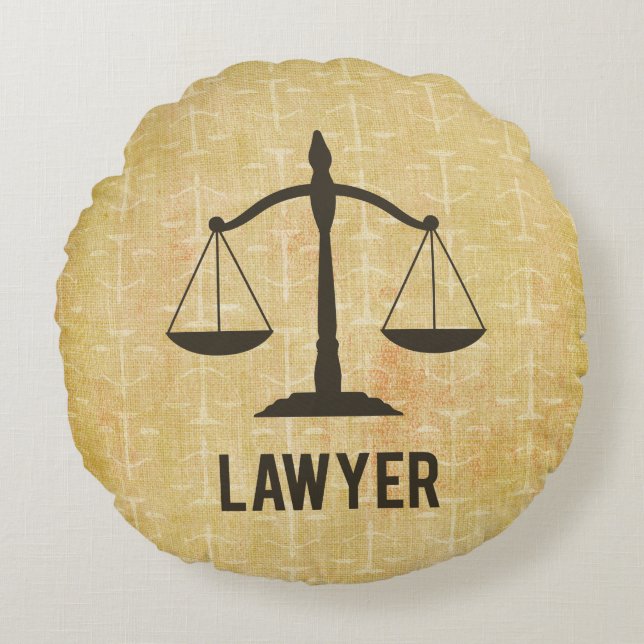 Almofada Redonda Graduação na Faculdade de Direito Graduação Escala (Frente)