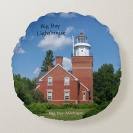 Almofada Redonda Grande travesseiro redondo de farol de baía
