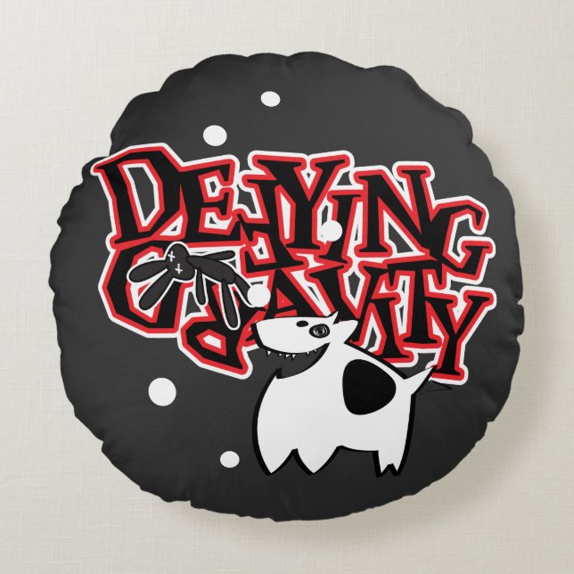 Almofada Redonda Gravidade de Defesa Inverno c/ Inicial (Frente)