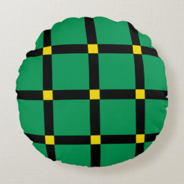 Almofada Redonda Green Tartan