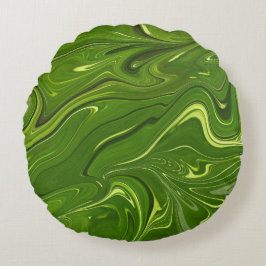 Almofada Redonda Greenery Swirls