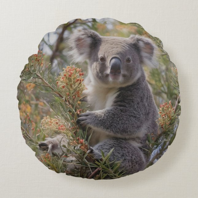 Almofada Redonda Grevillea Koala Bear (Frente)