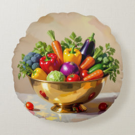 Almofada Redonda „Grüne Kraft – Das Leben aus der Erde“