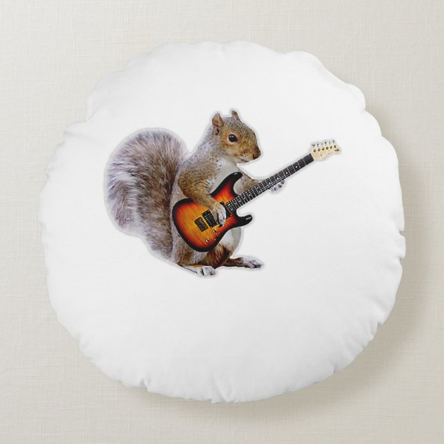 Almofada Redonda Guitar Lover | Guitarra de Estilo (Frente)