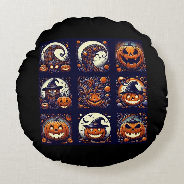 Almofada Redonda Halloween (Frente)