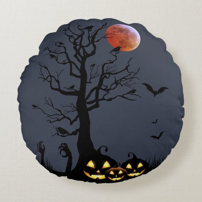 Almofada Redonda Halloween (Frente)