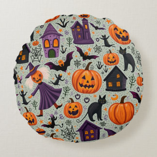 Almofada Redonda Halloween Cushion