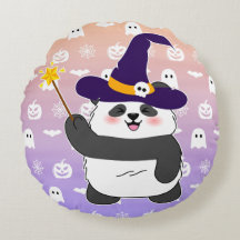 Halloween Cute Baby Panda Witic Wand