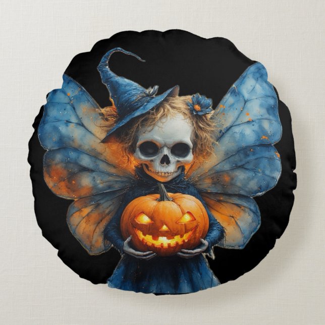 Almofada Redonda Halloween Fairy (Frente)