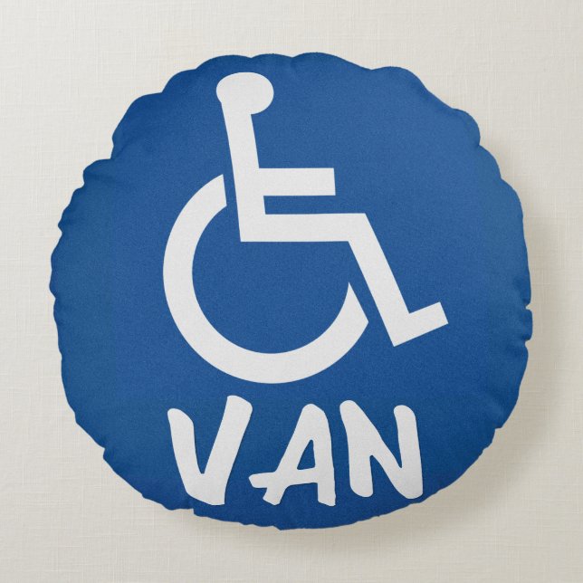 Almofada Redonda Handicapped Van (Frente)