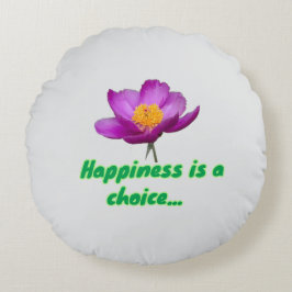 Almofada Redonda Happiness is 