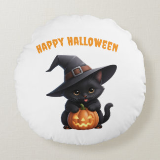 Almofada Redonda Happy Halloween