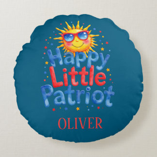 Almofada Redonda Happy Little Patriot Nursery Decor