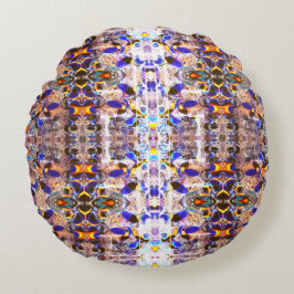 Almofada Redonda Harmonia humana 3 dos peixes