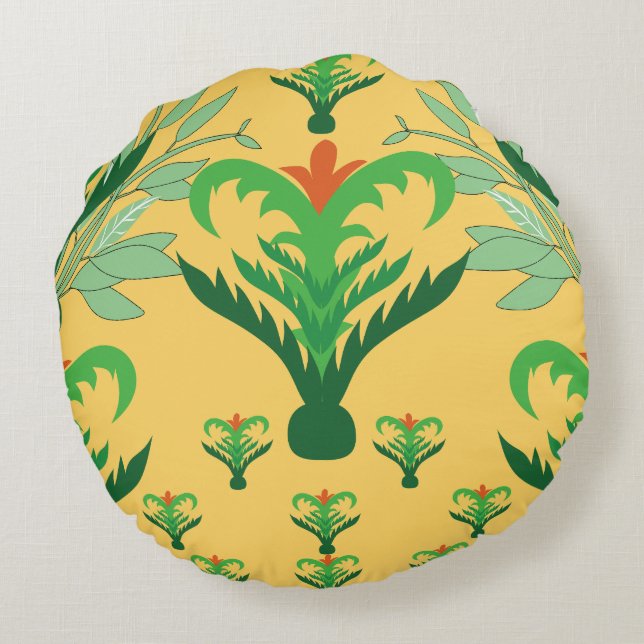 Almofada Redonda Harmony Line Pattern Decorative Throw Pillow – Bal (Verso)