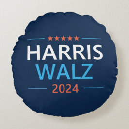 Almofada Redonda Harris Walz 2024 para Presidente