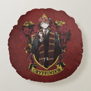 Almofada Redonda HARRY POTTER™   Anime Ron Weasley House Crest