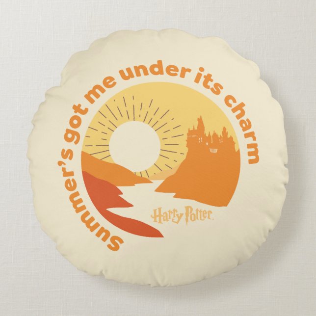 Almofada Redonda HARRY POTTER™ | Castelo Summer Magic HOGWARTS™ (Frente)