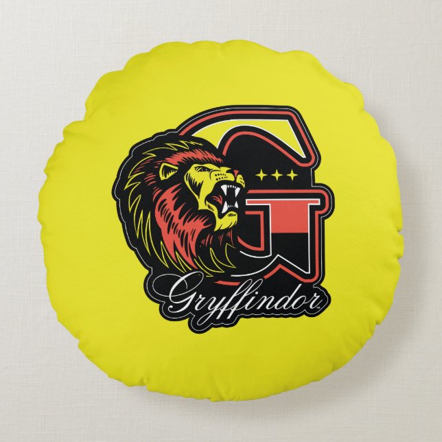Almofada Redonda HARRY POTTER™ | Crachá atlético GRYFFINDOR™ (Frente)