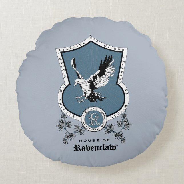 Almofada Redonda HARRY POTTER™ | Desenho Delicado RAVENCLAW™ Crest (Frente)