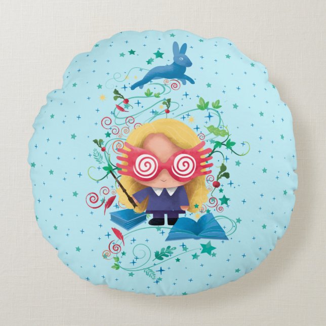 Almofada Redonda Harry Potter | Luna Lovegood Graphic (Frente)